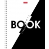 Тетрадь на спирали 96 л.A5 клетка Хатбер B&W book